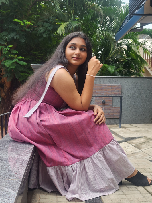 Mangalagiri Handloom Cotton Dress by KSHWE