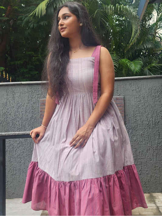 Mangalagiri Handloom Cotton Dress by KSHWE