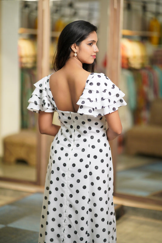 Polka Dot Princess Cut Dress