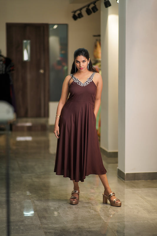 Embroidered Cotton Dress