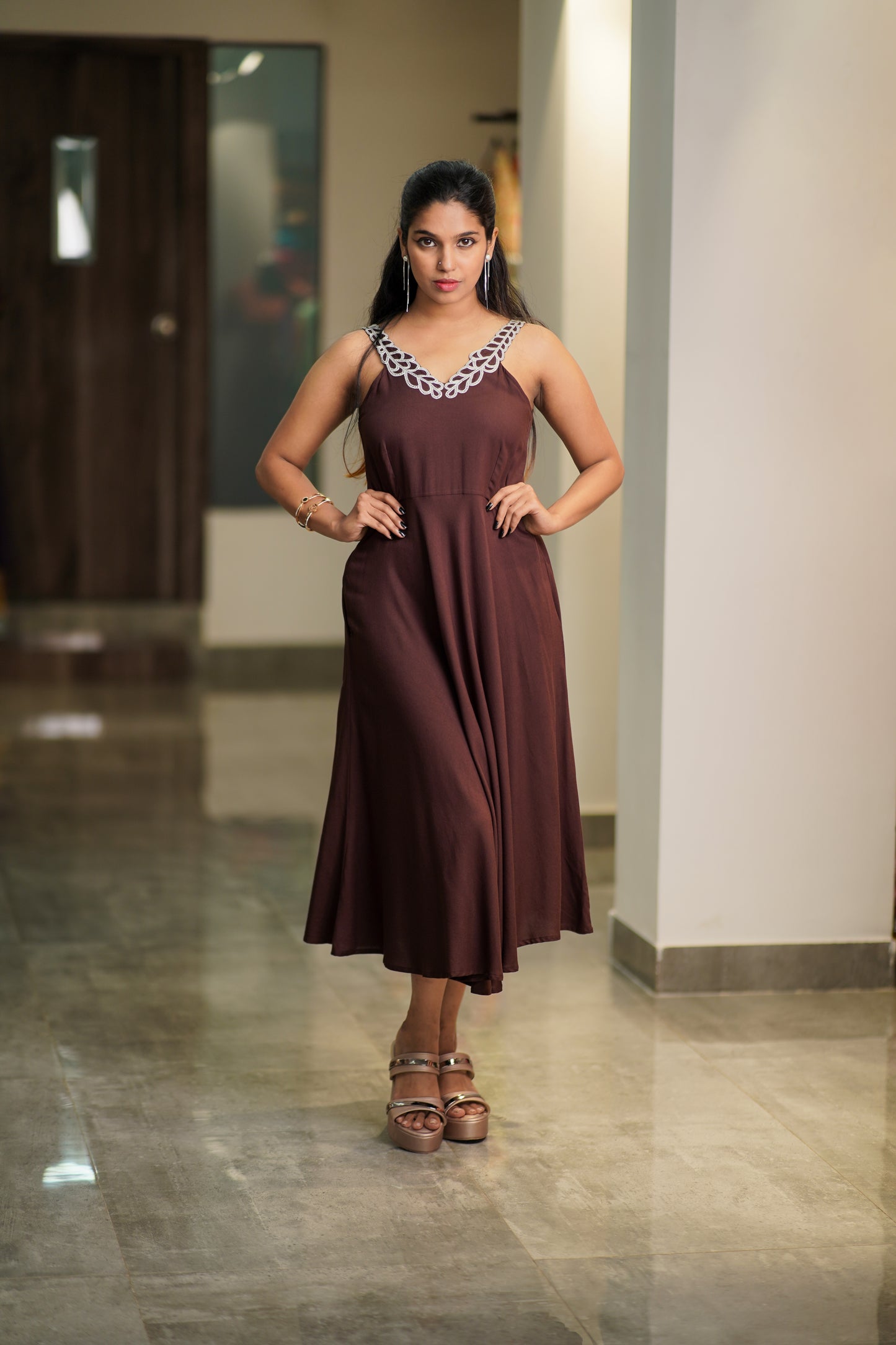 Embroidered Cotton Dress