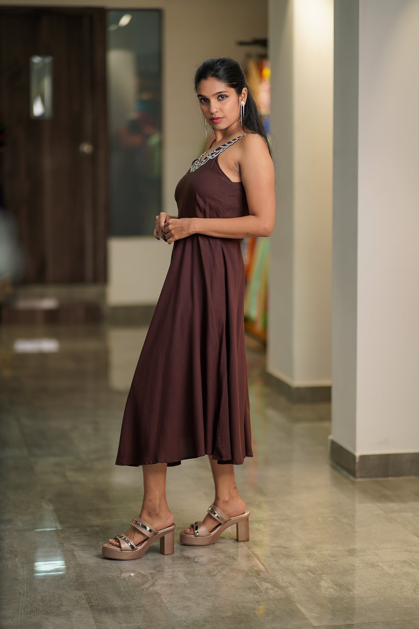 Embroidered Cotton Dress