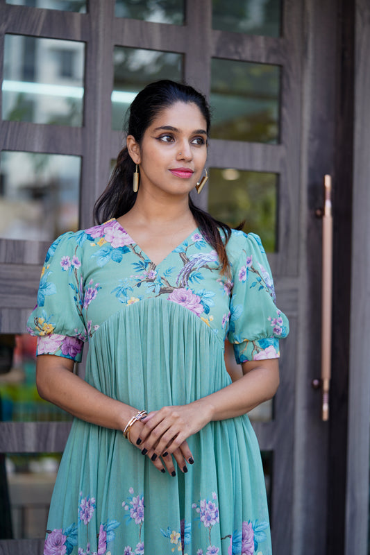 Pure Georgette Floral Dress