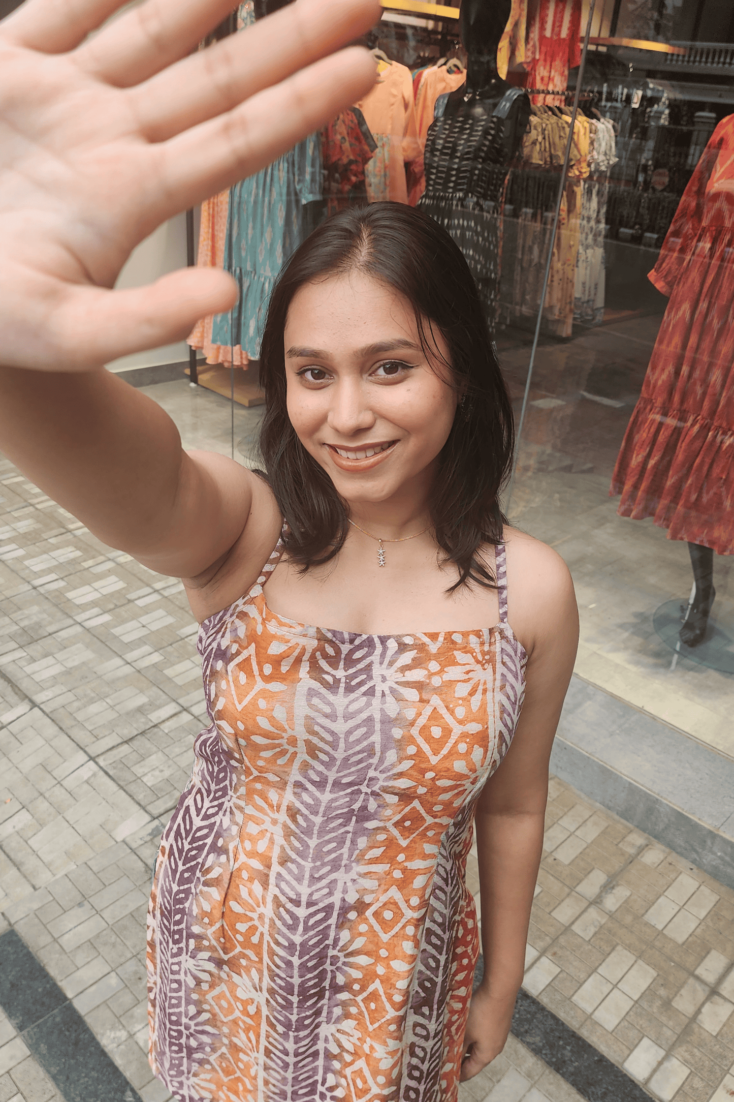 Cotton Shibori Short Kurti